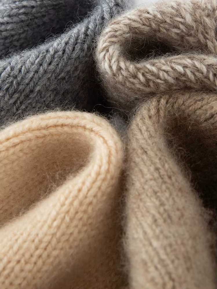 Chapeau tricoté de luxe en cachemire 100% pour hommes et femmes, unisexe, chaud, décontracté, couleu