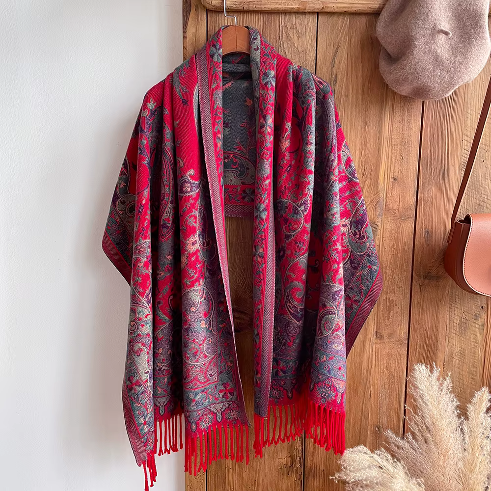 Gland couverture conception épaisse Pashmina nouveau hiver chaud châle enveloppement cachemire échar
