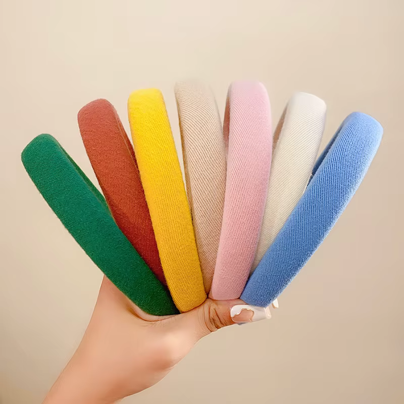 Nouveaux Bandeaux en Lin Colorés pour Femmes et Filles – Accessoires de Mode pour Cheveux, Serre-têt