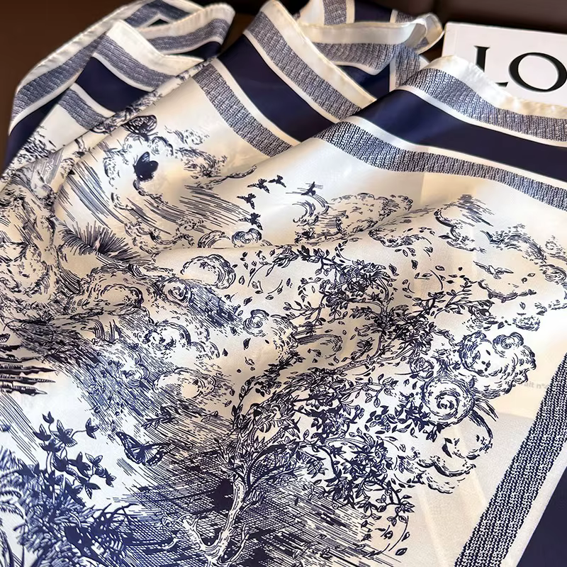 Écharpe carrée en soie simulée pour femmes, 70cm, 1 pièce, sac à couvre-chef élégant et polyvalent,