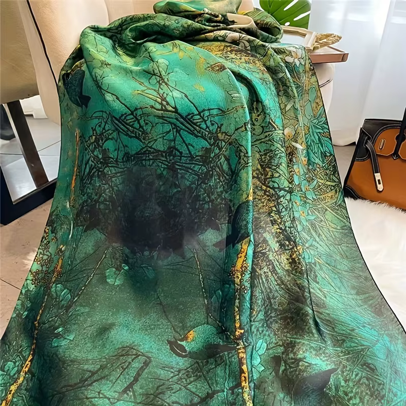 Foulard de Luxe Doux et Lisse pour Femme, Long Châle, Serviette de Plage, 90x180cm