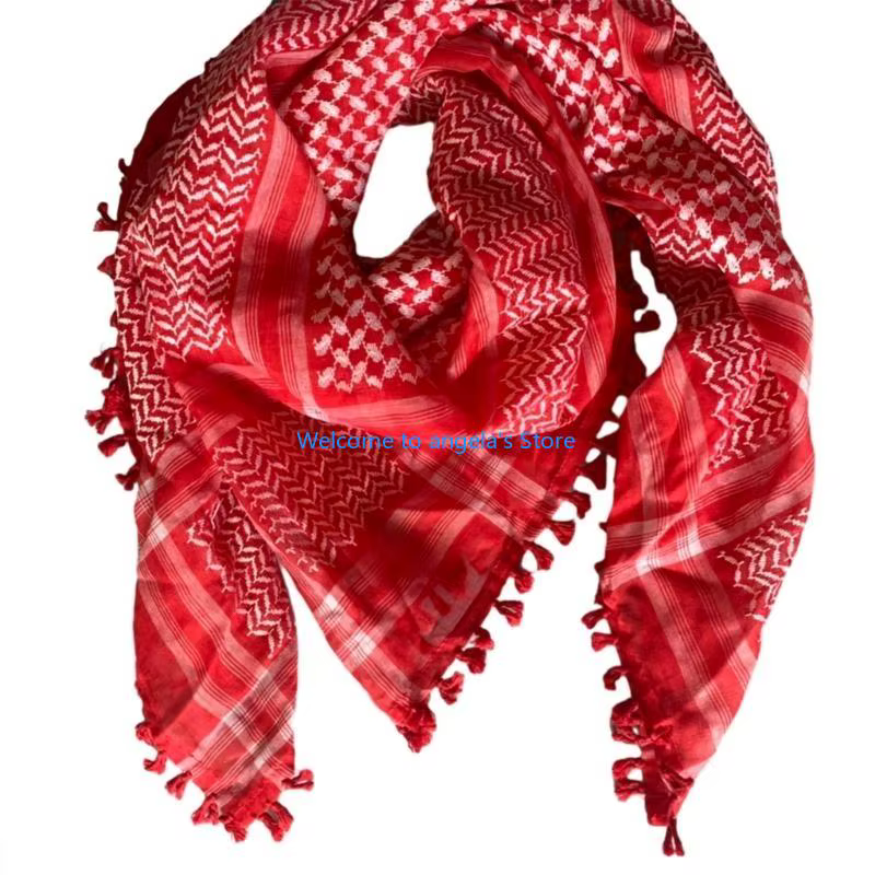 X4YC Jacquard Pattern Scarf arabe tactiquement Kerchief Multi-Put Shemagh Scarf pour l'homme extérie