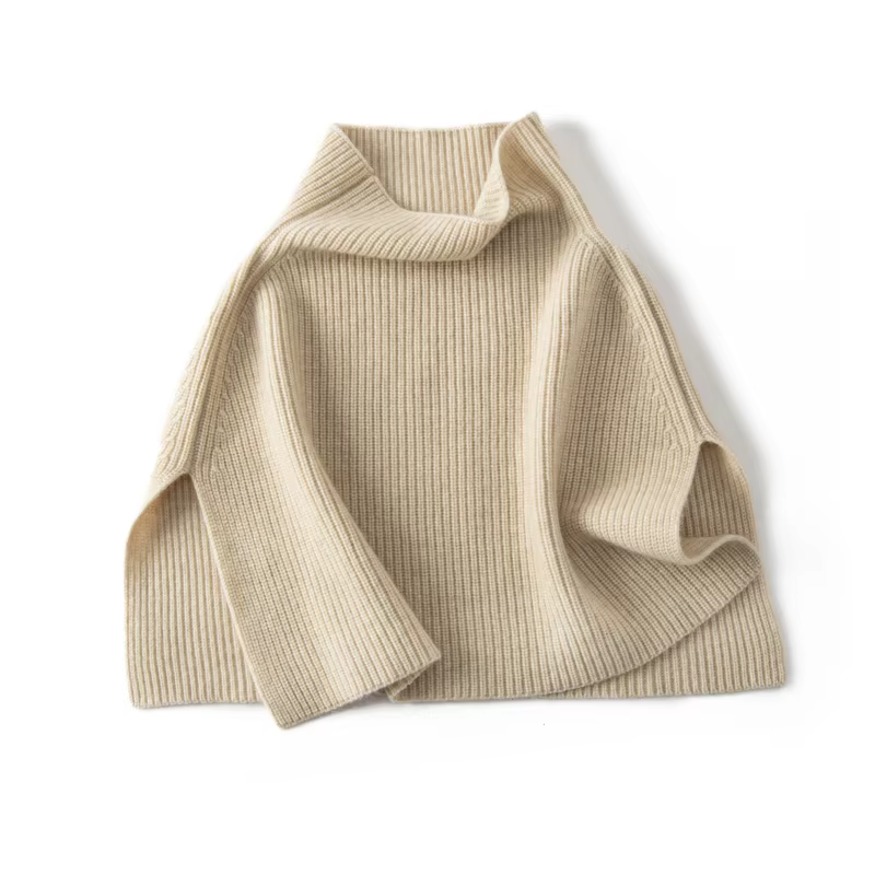 MERRILAMB pull écharpe tricoté cachemire châle hiver foulards faux col manteau bavoir chaud col roul