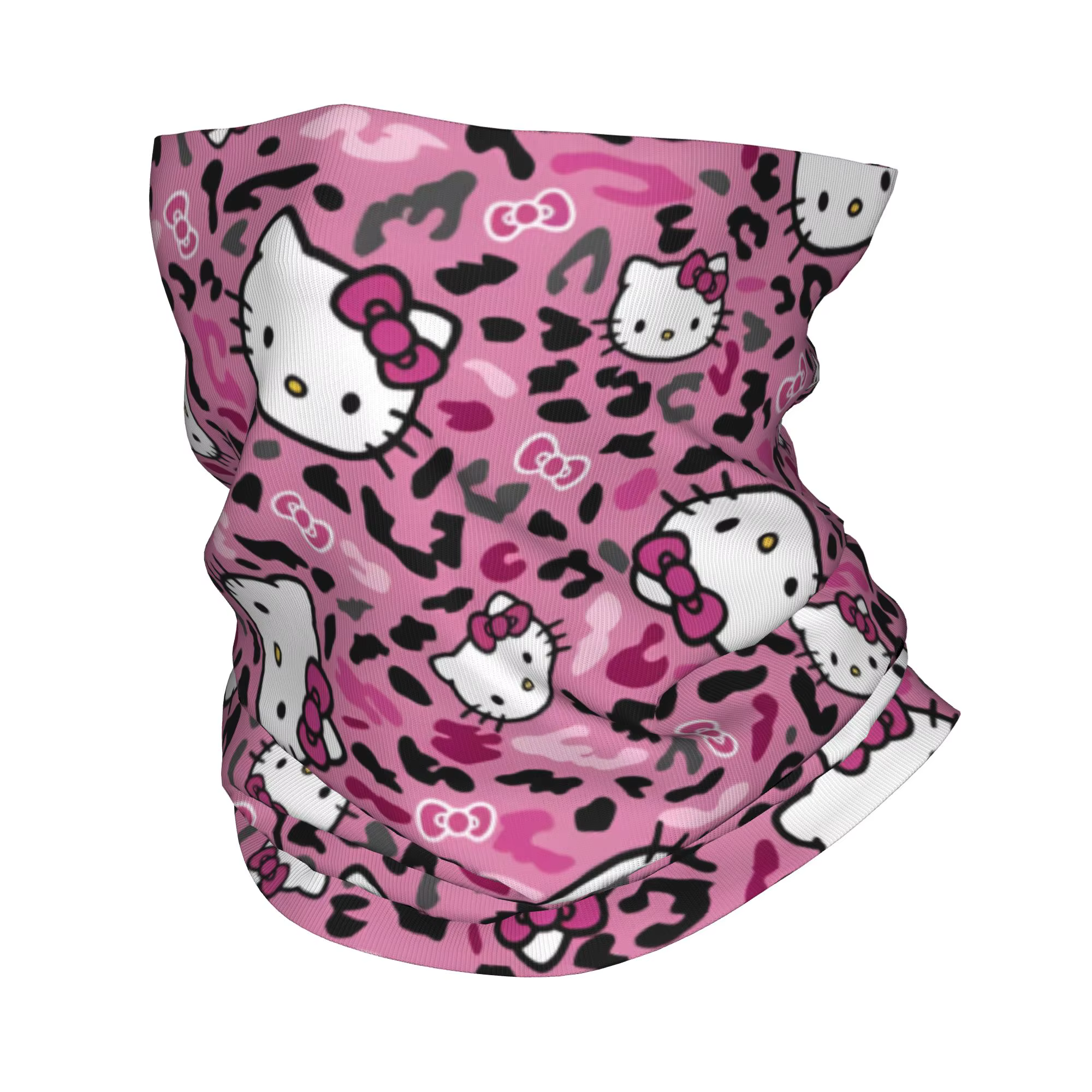 Cache-cou imprimé Hello Kitty Kawaii, écharpe multi-usage, masque facial pour le cyclisme, pour homm