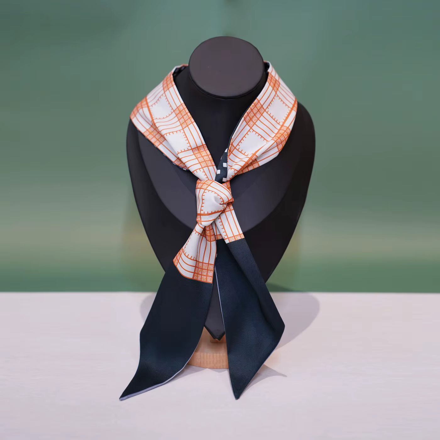 Ruban foulard Long en soie élégant pour femmes, bandeau pour cheveux, poignée de sac, attache de cou