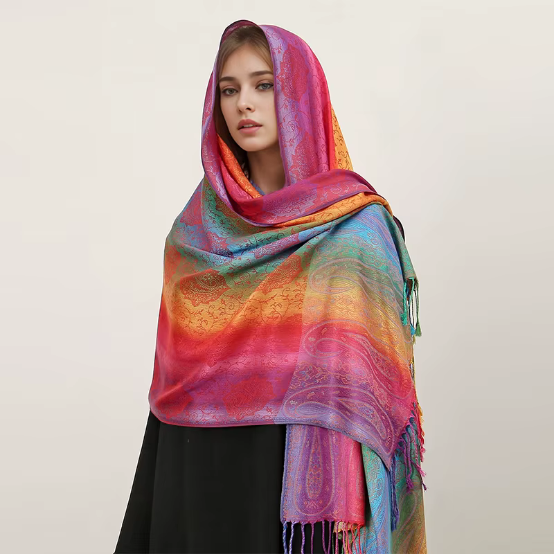 Écharpe en cachemire pour femme, marque de luxe, imprimé, châle chaud et enveloppes, Pashmina, Banda
