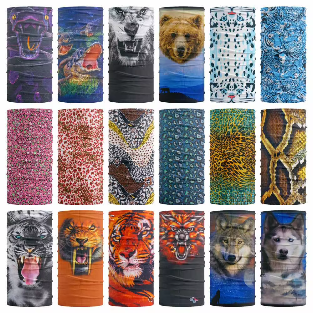 Guêtre de cou imprimé animal, Bandana, motif léopard, écharpe tubulaire pour femmes et hommes, bande