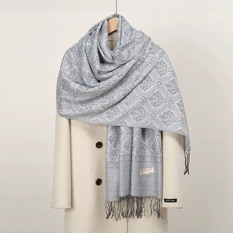Écharpe de luxe en cachemire épais pour femmes, imprimé, nouveaux enveloppes Pashmina, Poncho de voy