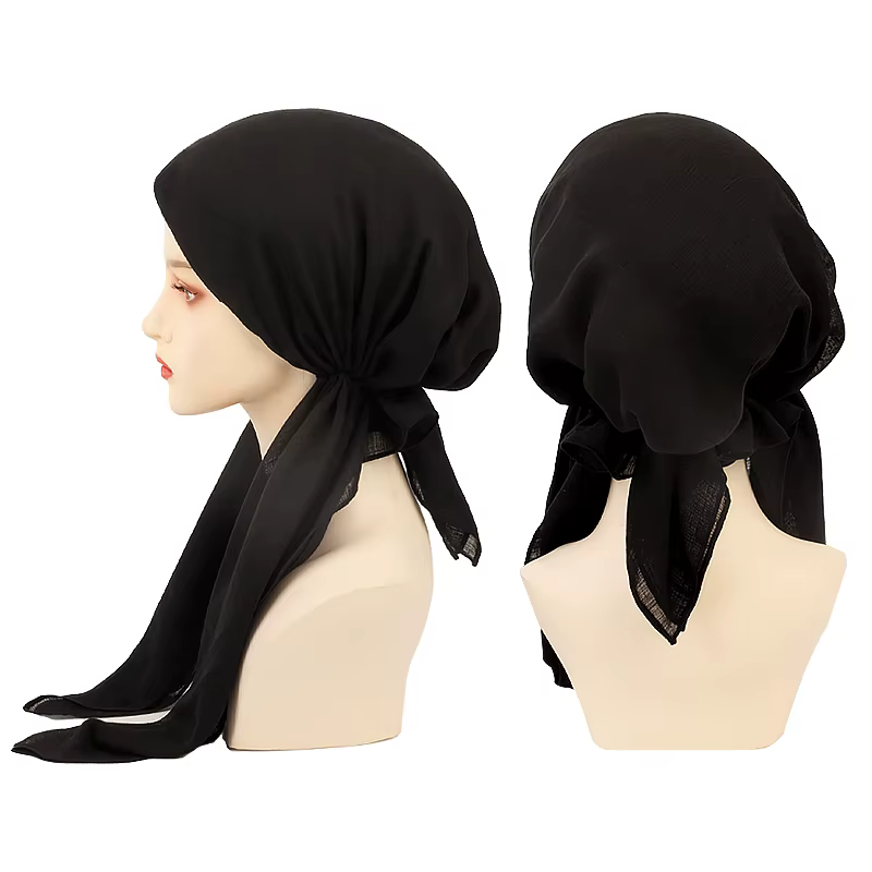 Geebro femmes élégant pré-attaché Turban chimio casquette musulman Hijab casquette intérieure bonnet