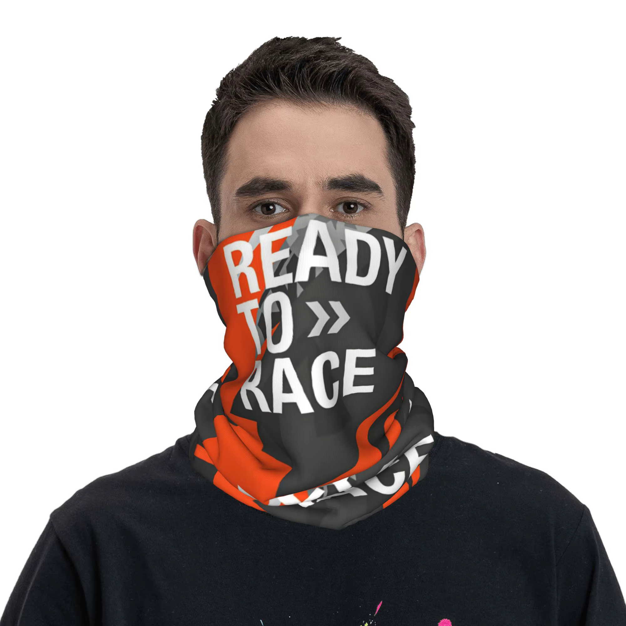 Guêtre de cou avec Logo personnalisé prêt à courir pour hommes et femmes, écharpe Bandana coupe-vent