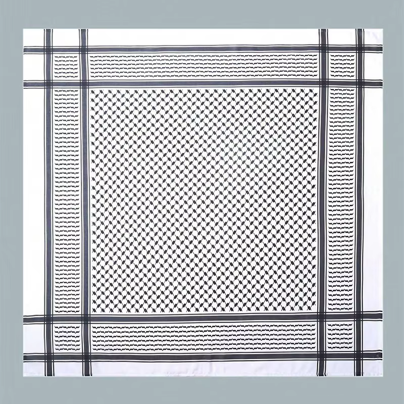 Foulard de Styles arabes pour femmes, Foulard de styliste imprimé à carreaux, Hijab doux, châles et