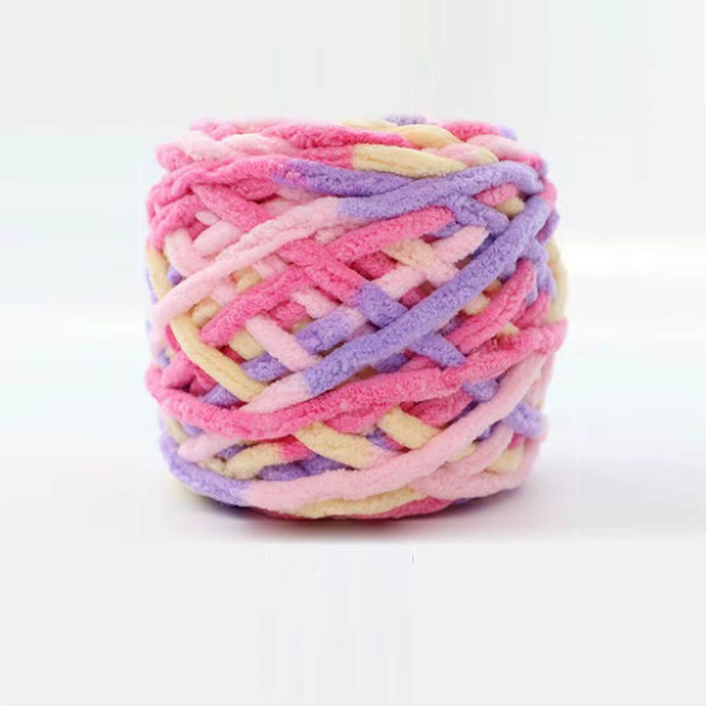 Fil à tricoter épais couleur arc-en-ciel, 1 boule, 7mm, fil à Crochet tricoté à la main pour pull d'