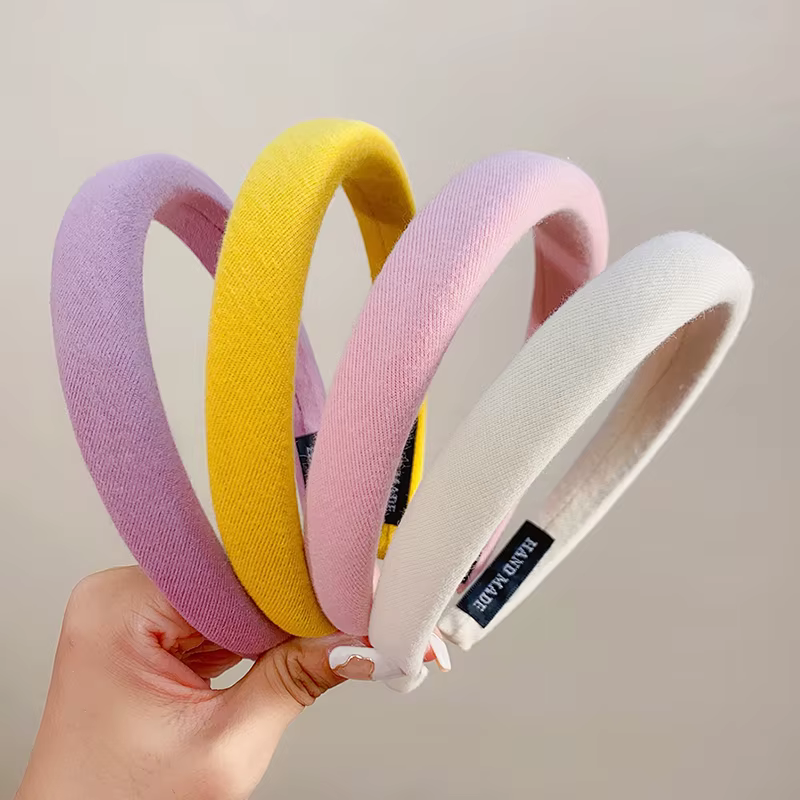Nouveaux Bandeaux en Lin Colorés pour Femmes et Filles – Accessoires de Mode pour Cheveux, Serre-têt
