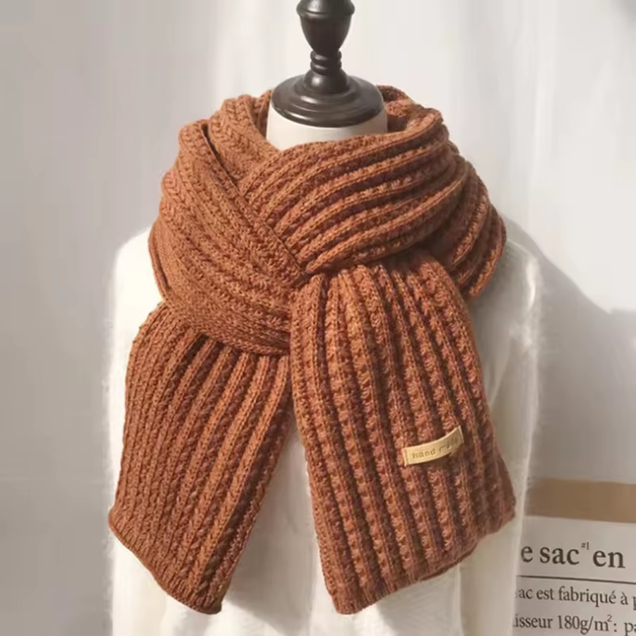 Écharpe d'hiver femmes hommes épais câble tricot enveloppement épais longue écharpe chaude pour voya