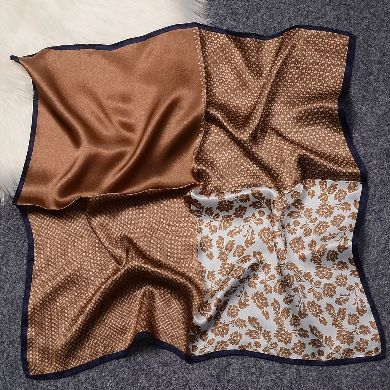 Foulard carré en soie de mûrier pour hommes, cadeaux, cravates carrées pour hommes d'affaires, envel