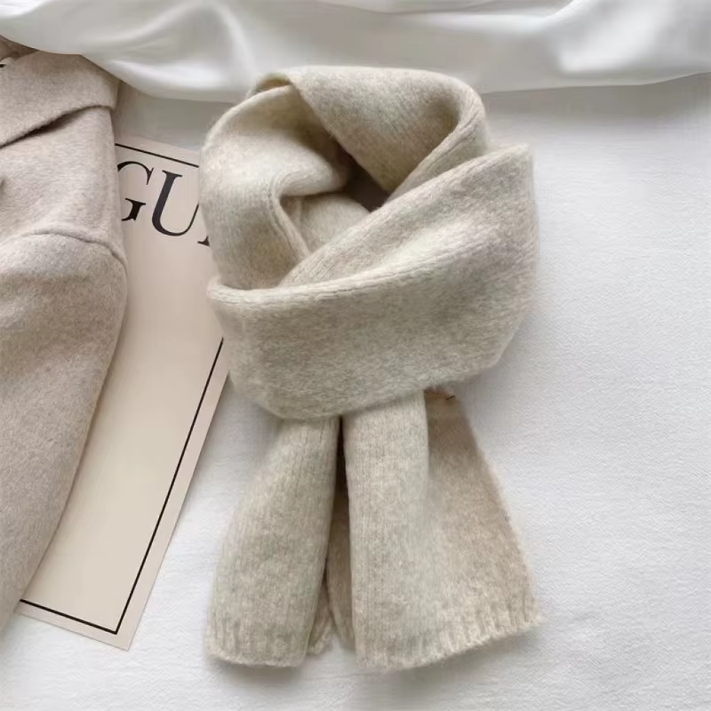 Écharpe en laine de mouton pour hommes et femmes, écharpes d'hiver épaisses et longues pour garder a