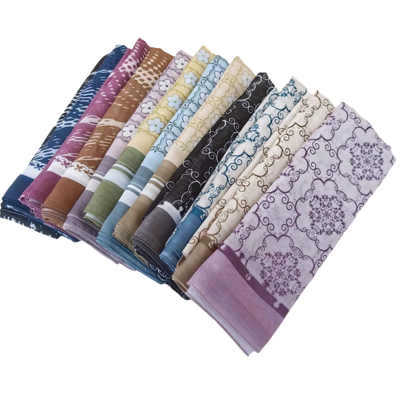 73 couleurs malaisie Tudung Bawal fleur imprimé Hijab nouveau Design foulard Premium coton Voile dou
