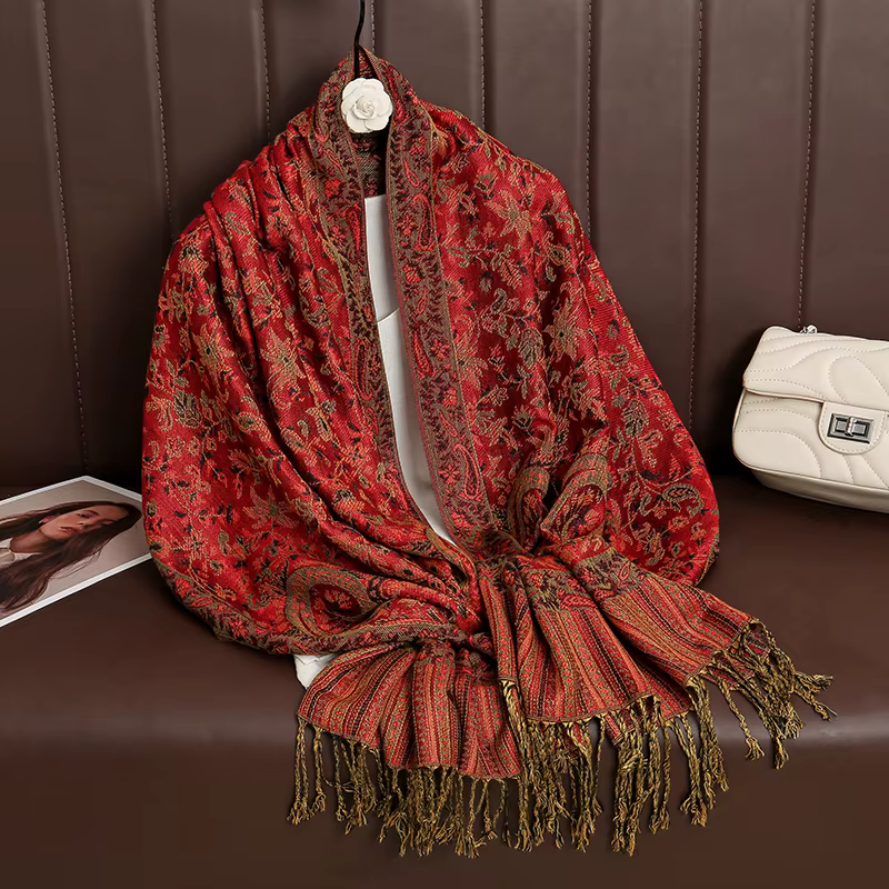 Écharpe en cachemire pour femme, marque de luxe, imprimé, châle chaud et enveloppes, Pashmina, Banda