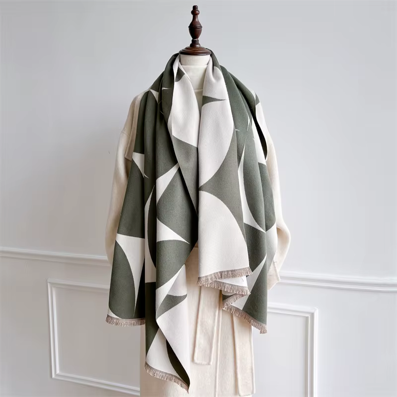 Écharpe Jacquard Pashmina pour femmes, châles et enveloppes, couverture en cachemire, étoles chaudes