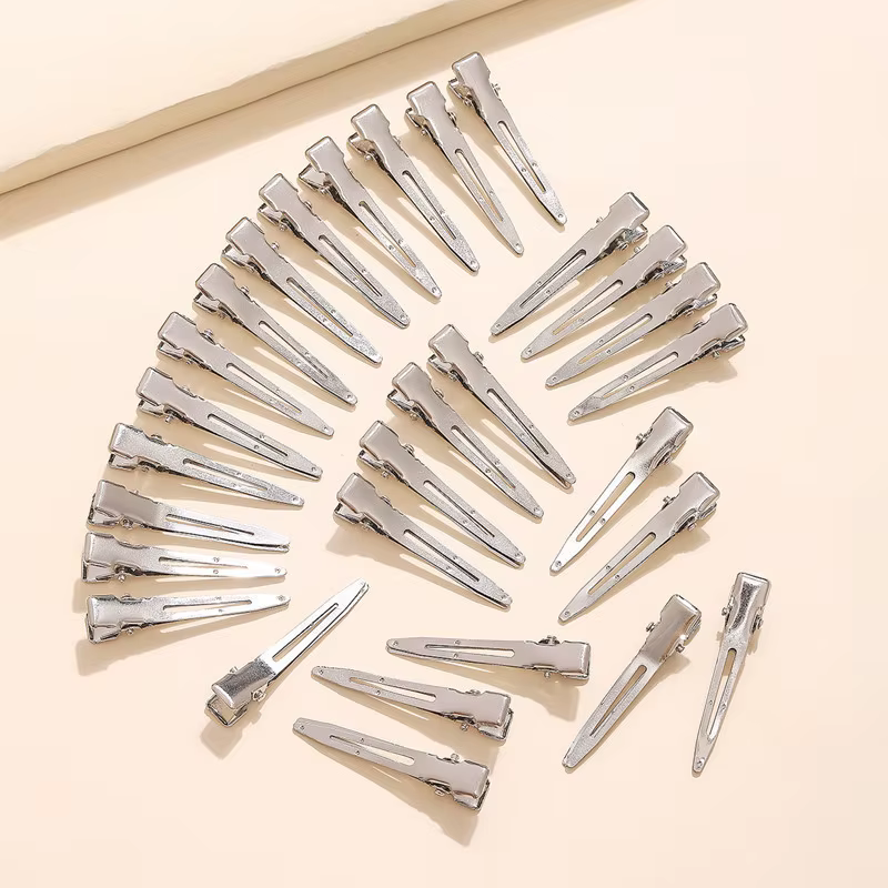 Pince à cheveux métallique argentée pour femmes, 30 pièces, pour usage quotidien, épingle à cheveux