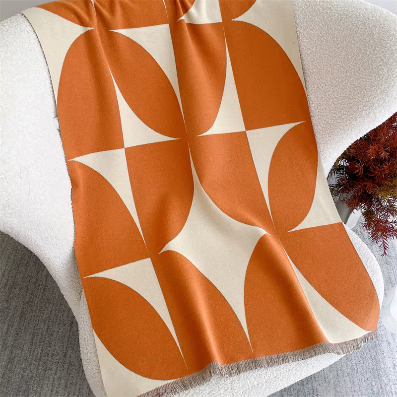 Écharpe Jacquard Pashmina pour femmes, châles et enveloppes, couverture en cachemire, étoles chaudes