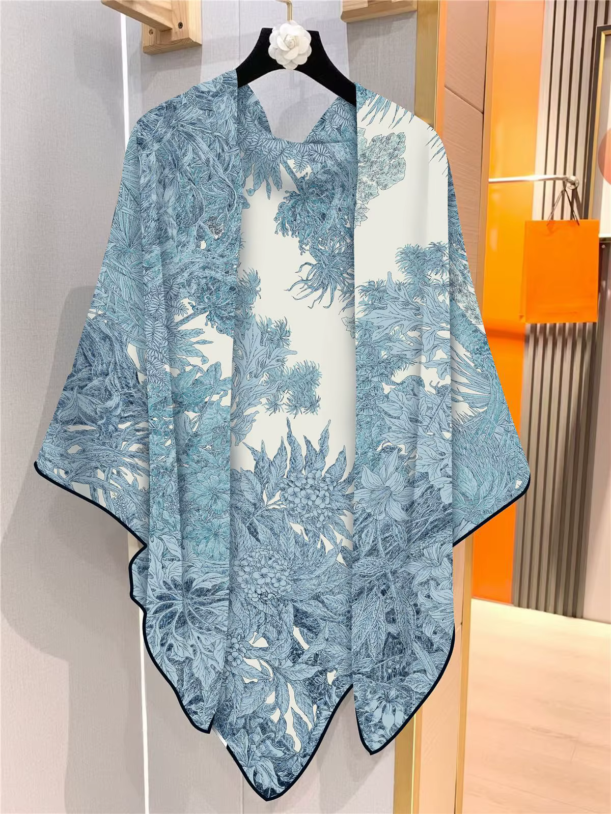130cm automne hiver écharpe chaude femmes imitation soie cachemire carré écharpe châle luxe grande é