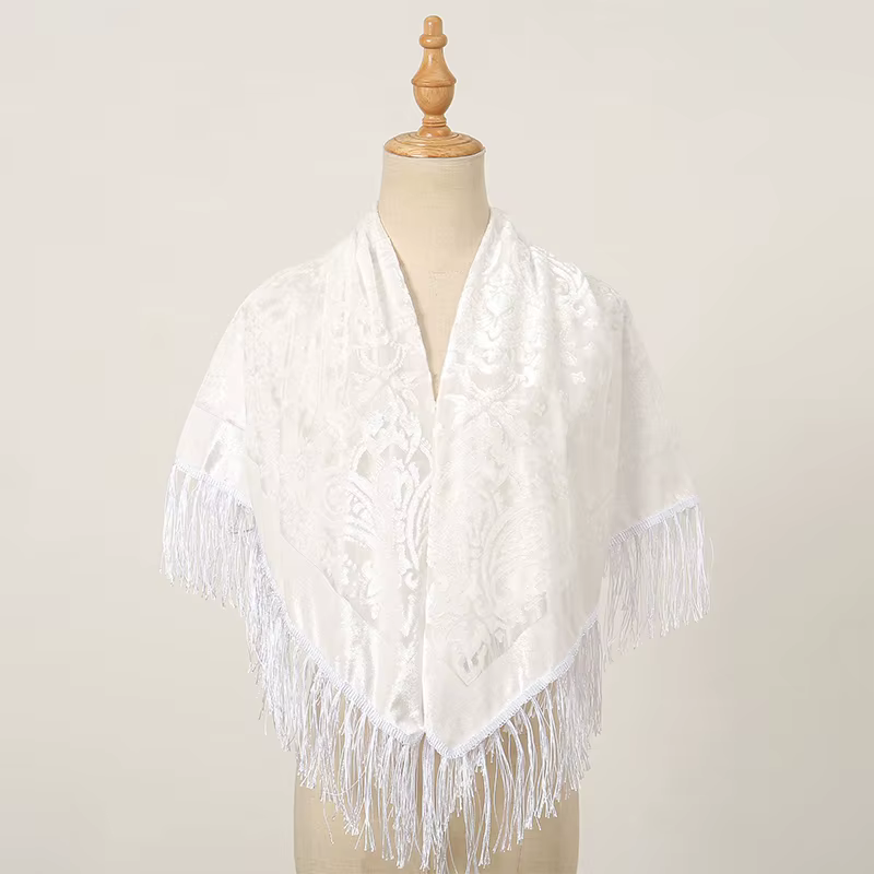 2024 nouveau 39 pouces polyvalent femmes coupe fleur Bufanda dégradé fleur foulard en soie printemps