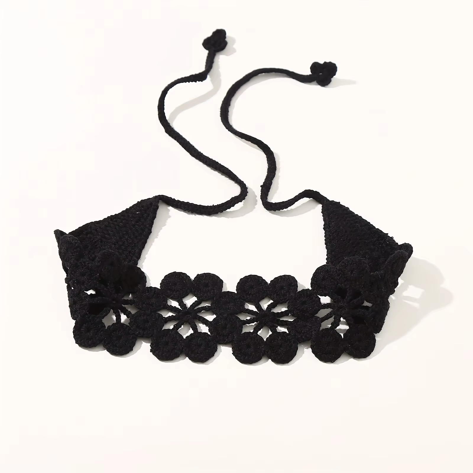 Foulard de cheveux au Crochet creux créatif, 1 pièce, bandeau tissé de Style Simple, accessoires pou