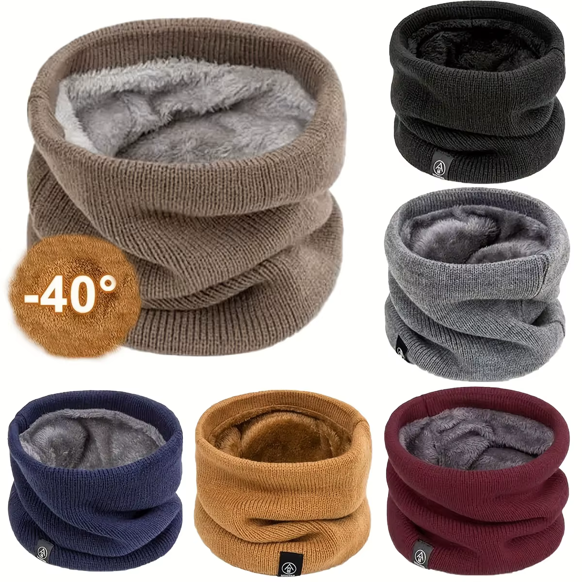 Cache-Cou Tricoté Sportif Mode Doux pour Femmes et Hommes Écharpe d’Hiver Épaisse Anti-Froid pour Co