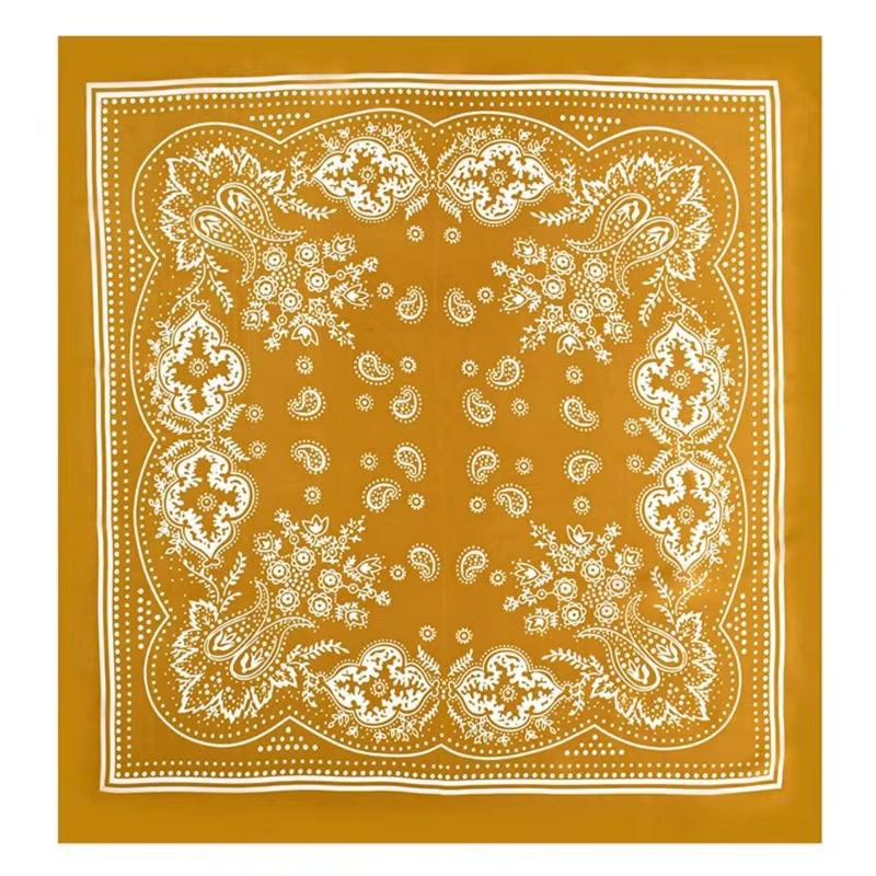 39BB – foulard carré léger en forme noix cajou pour femmes, foulard élégant pour le quotidien