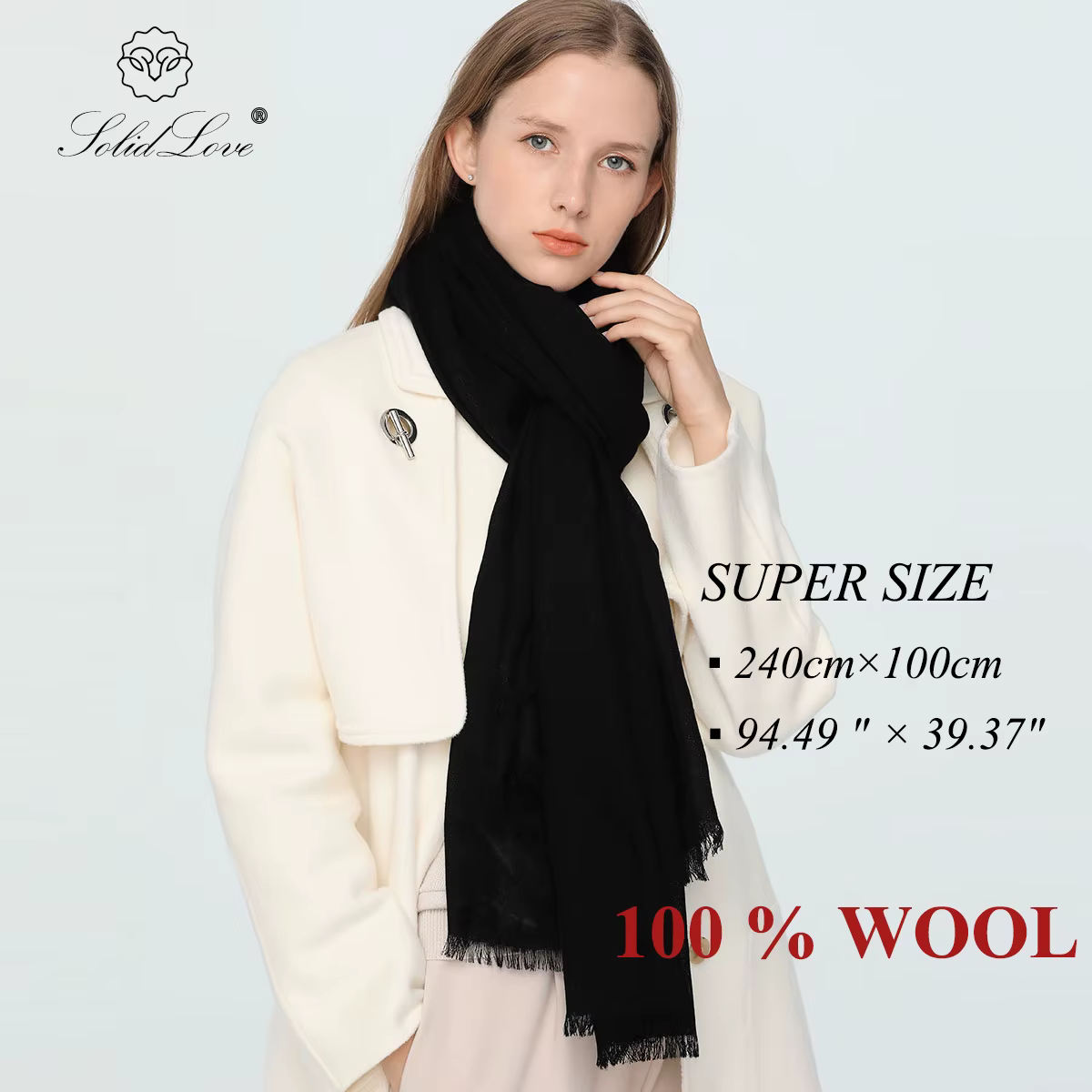 Bufanda-Écharpe en cachemire de marque de luxe pour hommes et femmes, écharpes en laine, grande tail