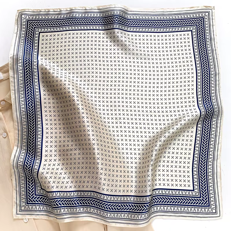 Cravates pour hommes 100% soie de mûrier naturelle, foulard de luxe de marque, bandana carré léger e