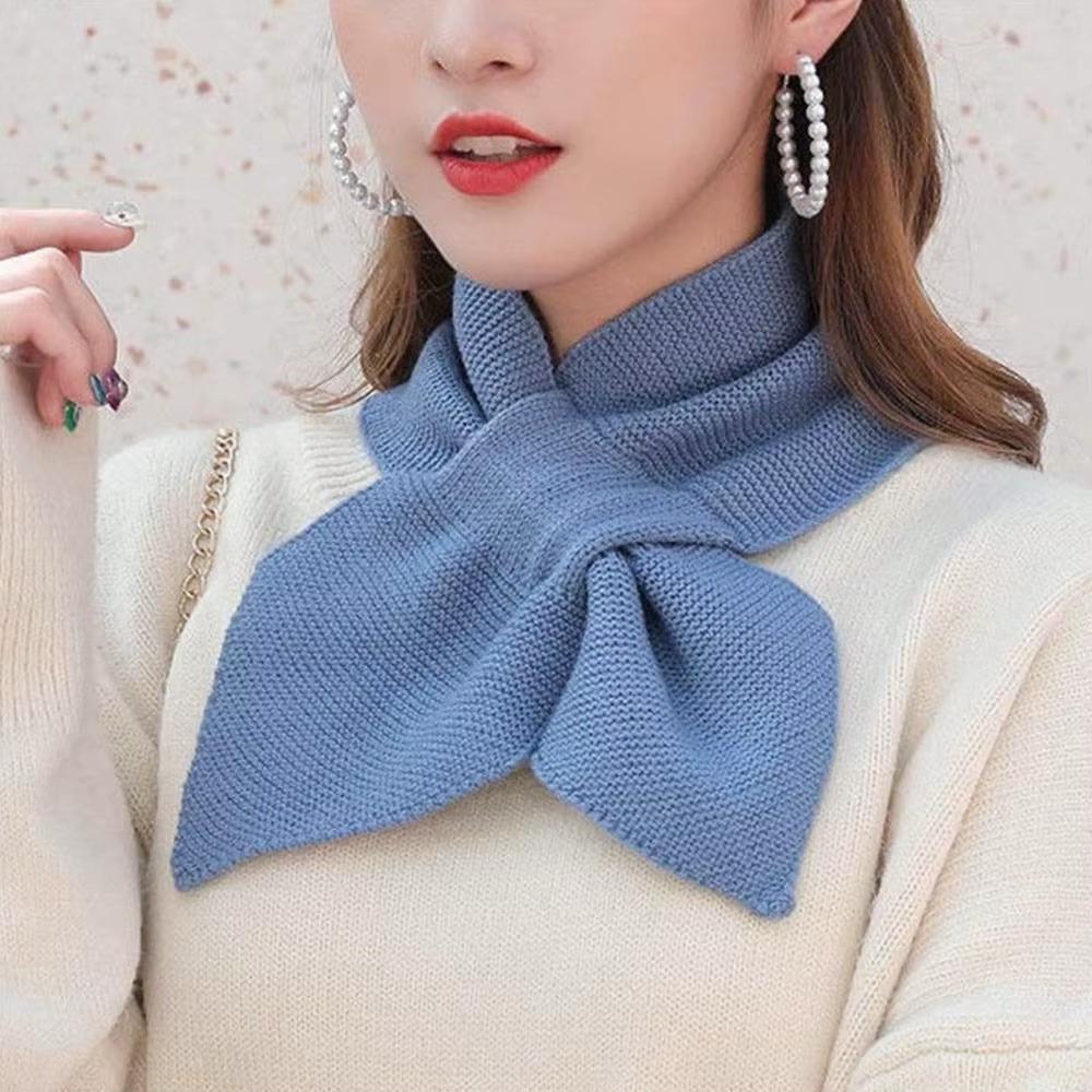 Écharpe tricotée en laine douce, écharpe triangulaire chaude multifonctionnelle pour femmes, foulard