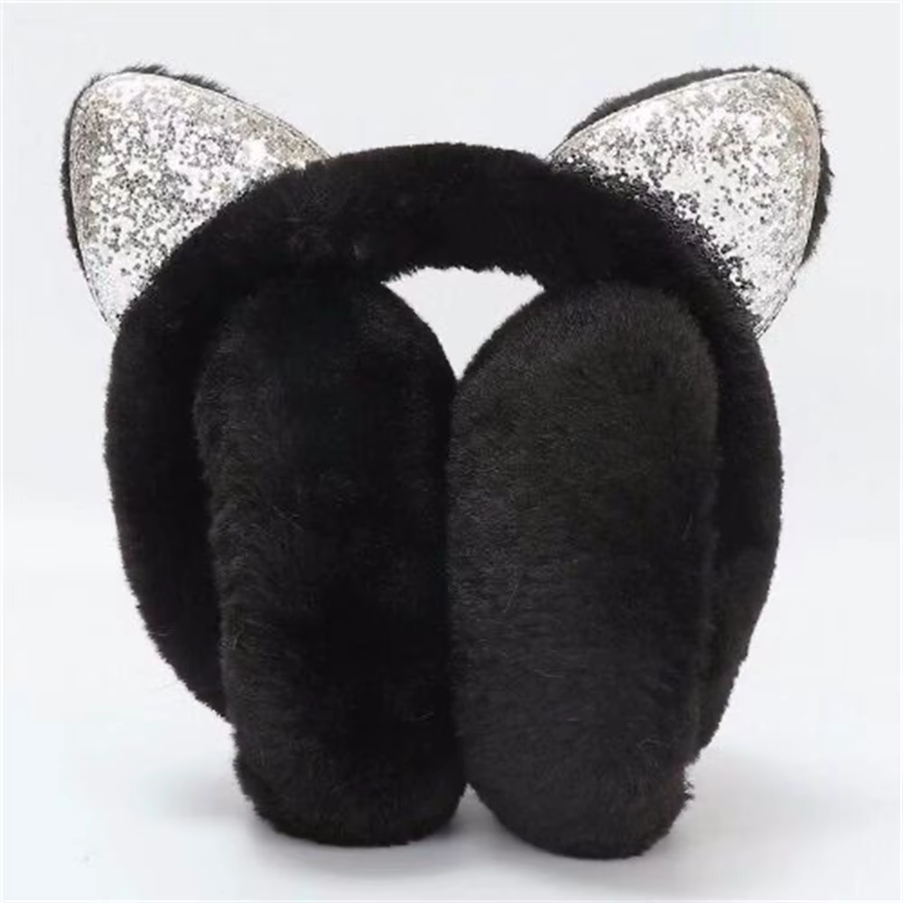 Cache-oreilles chat mignon pour femmes filles enfants hiver chaud fausse fourrure de lapin doux cach