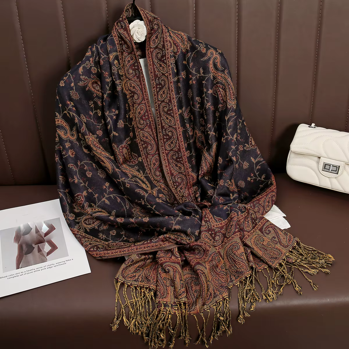 Marque de luxe automne cachemire Pashmina châle dame Wrap chaud hiver foulards Design imprimé femme