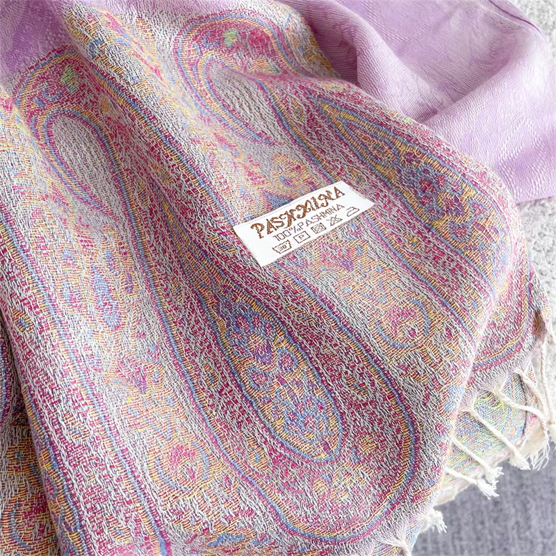 Marque de luxe automne cachemire Pashmina châle dame enveloppement chaud foulards en soie Design imp