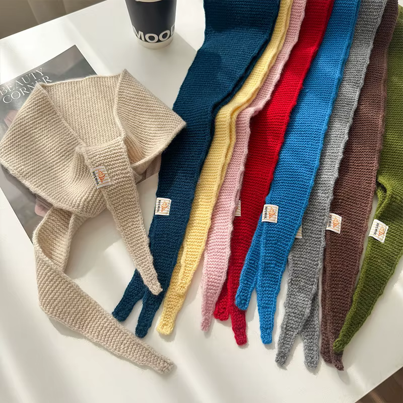 Vintage laine silencieux à la mode polyvalent triangulaire écharpe femmes écharpe hiver écharpe pour