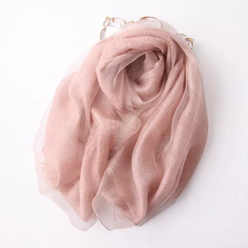Écharpe en mohair et soie double couche VREOVOR, version coréenne haut de gamme, avec châle Cheongsa