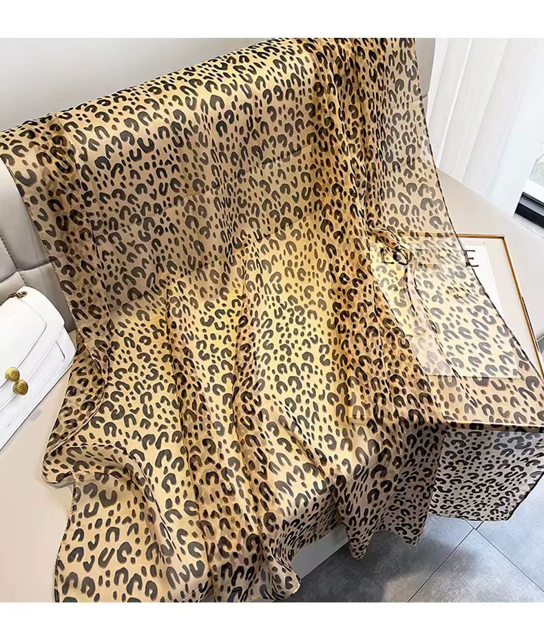 Injplanchers f-Grand Foulard d'Été pour Femme, Hijab Imprimé de Luxe, Châle de Protection Solaire, B