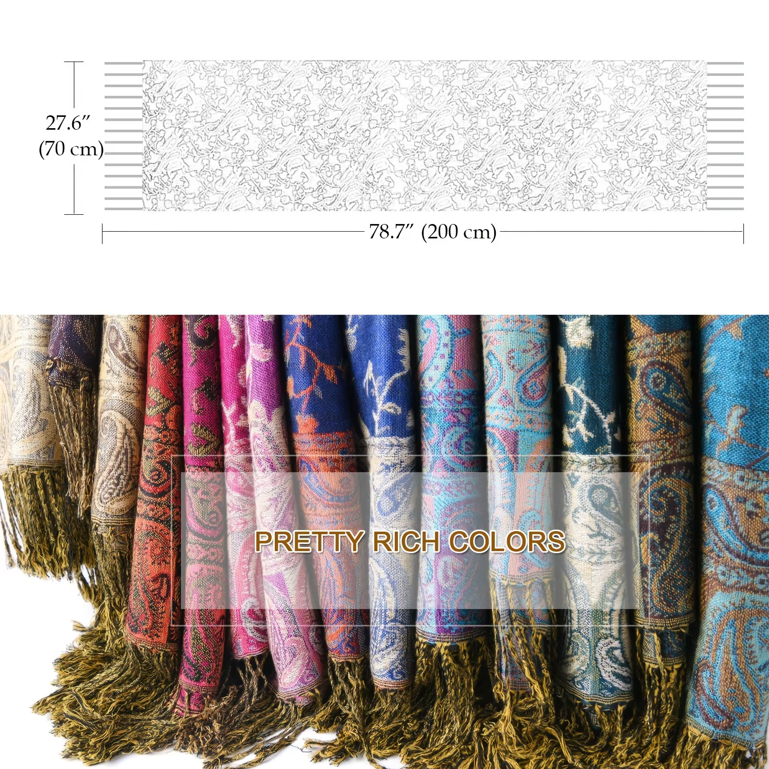 Marque de luxe automne cachemire Pashmina châle dame Wrap chaud hiver foulards Design imprimé femme