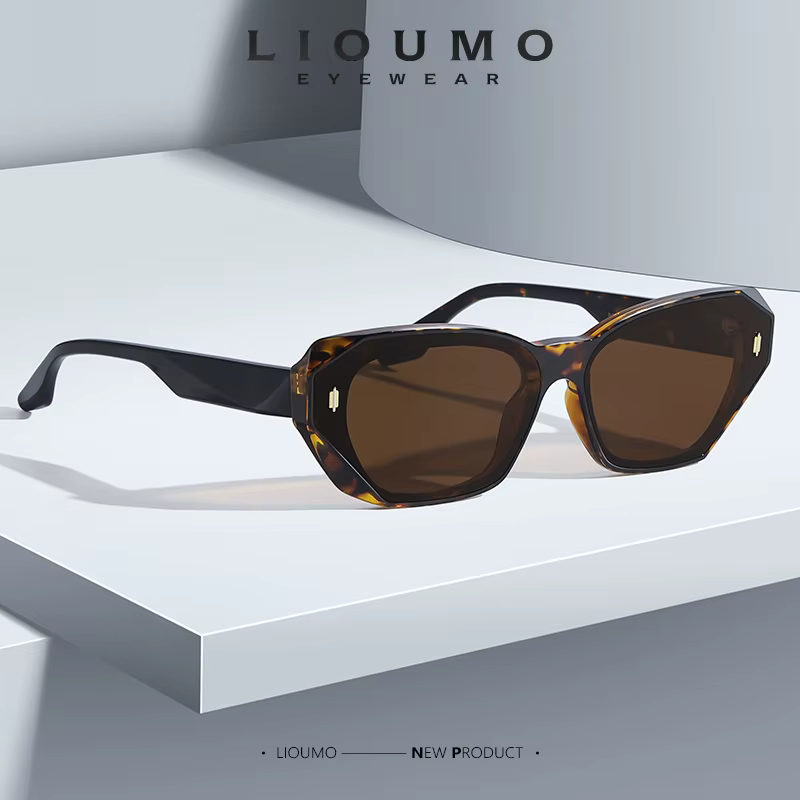 LIOUMO lunettes de soleil œil de chat à la mode polarisées femmes mode personnalité lunettes irrégul