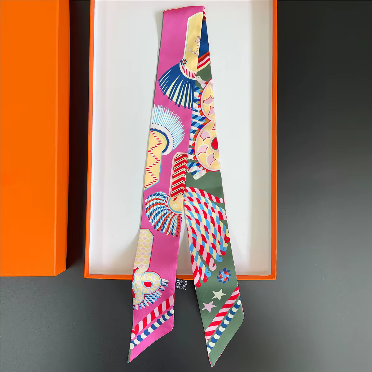 Marque Design sergé 100% Foulard en soie de luxe mode écharpe femmes Foulard maigre sac foulards nou