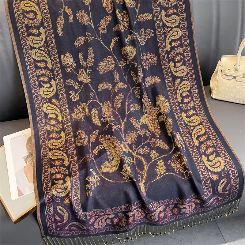 Marque de luxe automne cachemire Pashmina châle dame Wrap chaud hiver foulards Design imprimé femme 