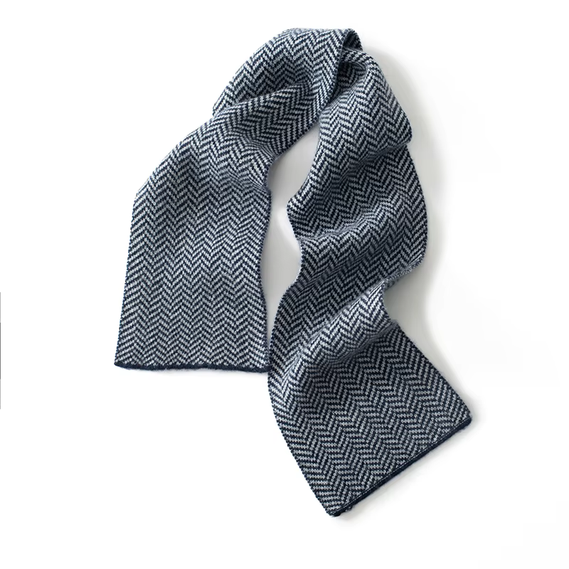Foulard en cachemire pour hommes et femmes, écharpe courte, classique, tricotée, à rayures, pour adu