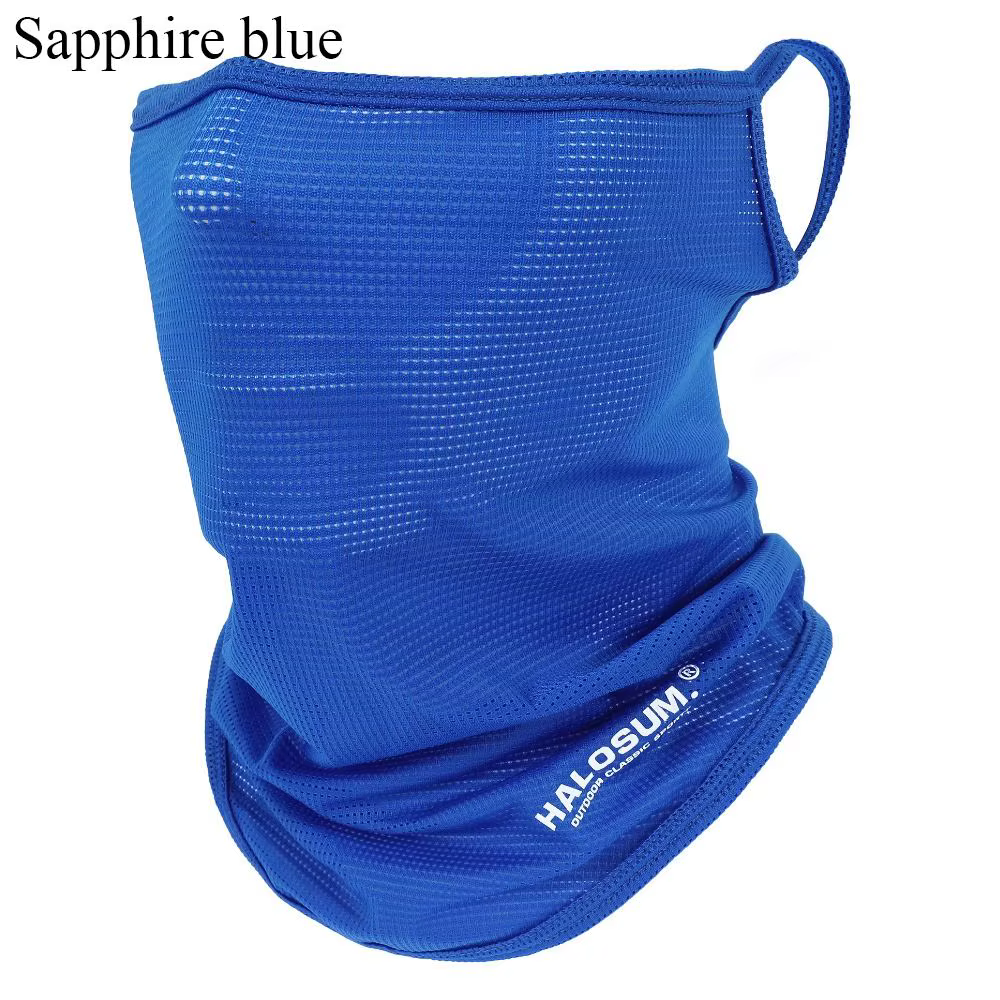 Full Face Mask Balaclava Breathable Sun UV Protection Summer Ice Silk Sun Protection Bike Mask Motor