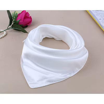 Quatre saisons nouveau solide couleur femmes soie foulard mode compagnie aérienne hôtesse Occupation