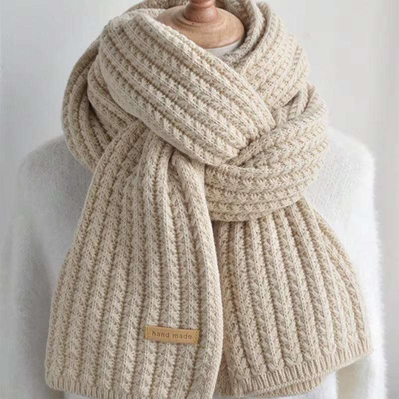 Écharpe d'hiver femmes hommes épais câble tricot enveloppement