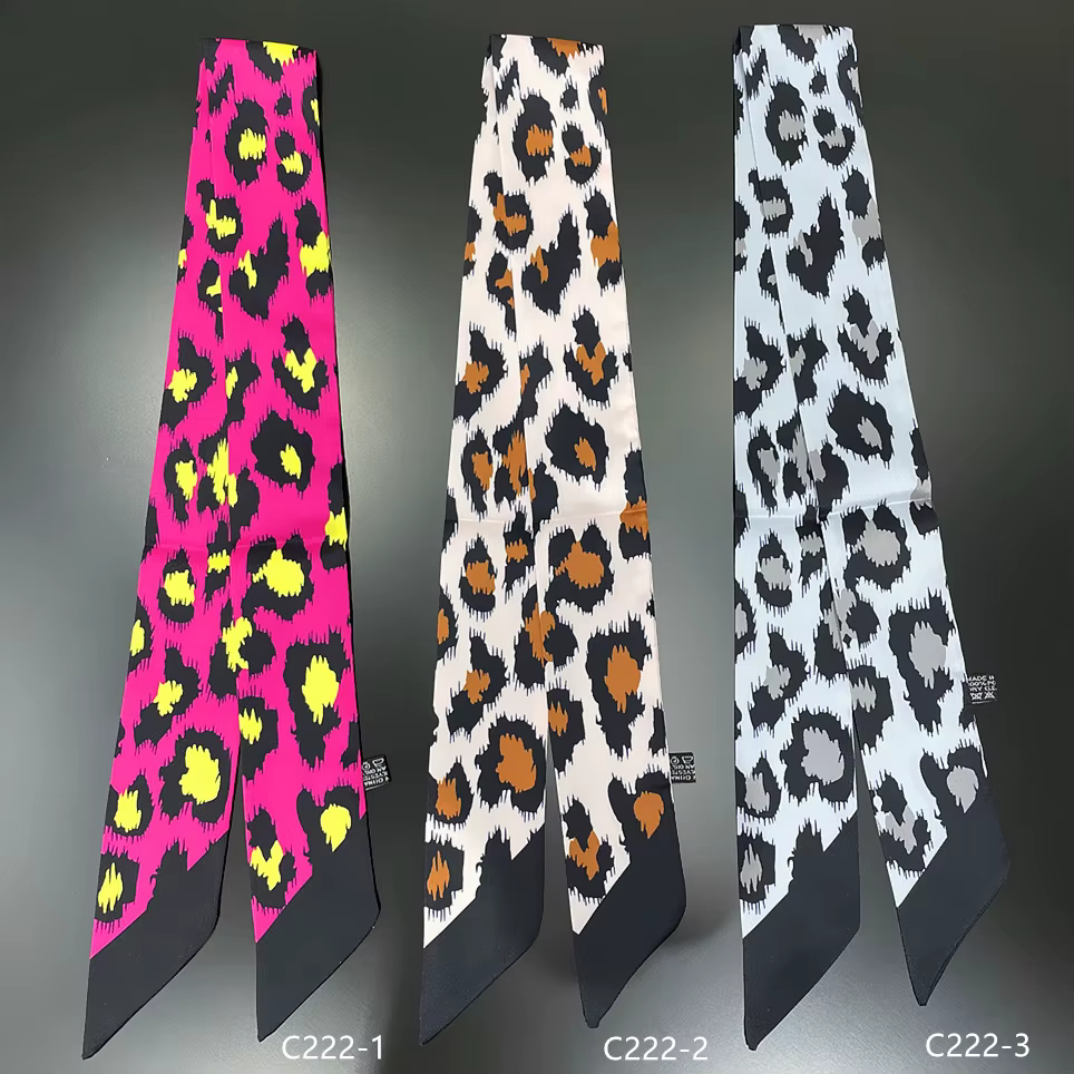 Foulard d'été imprimé léopard pour femmes