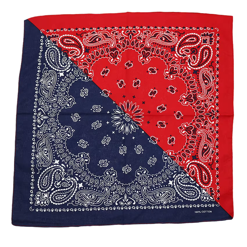 Foulard Bandana unisexe en coton, style Hip Hop, carré, imprimé, mouchoir