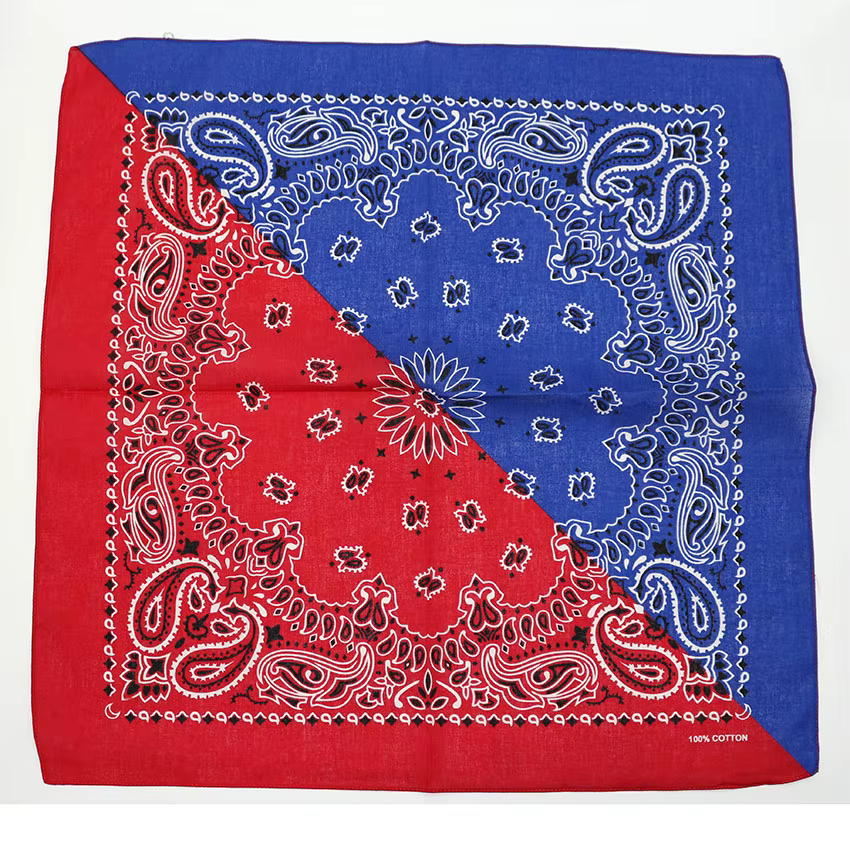 Foulard Bandana unisexe en coton, style Hip Hop, carré, imprimé, mouchoir
